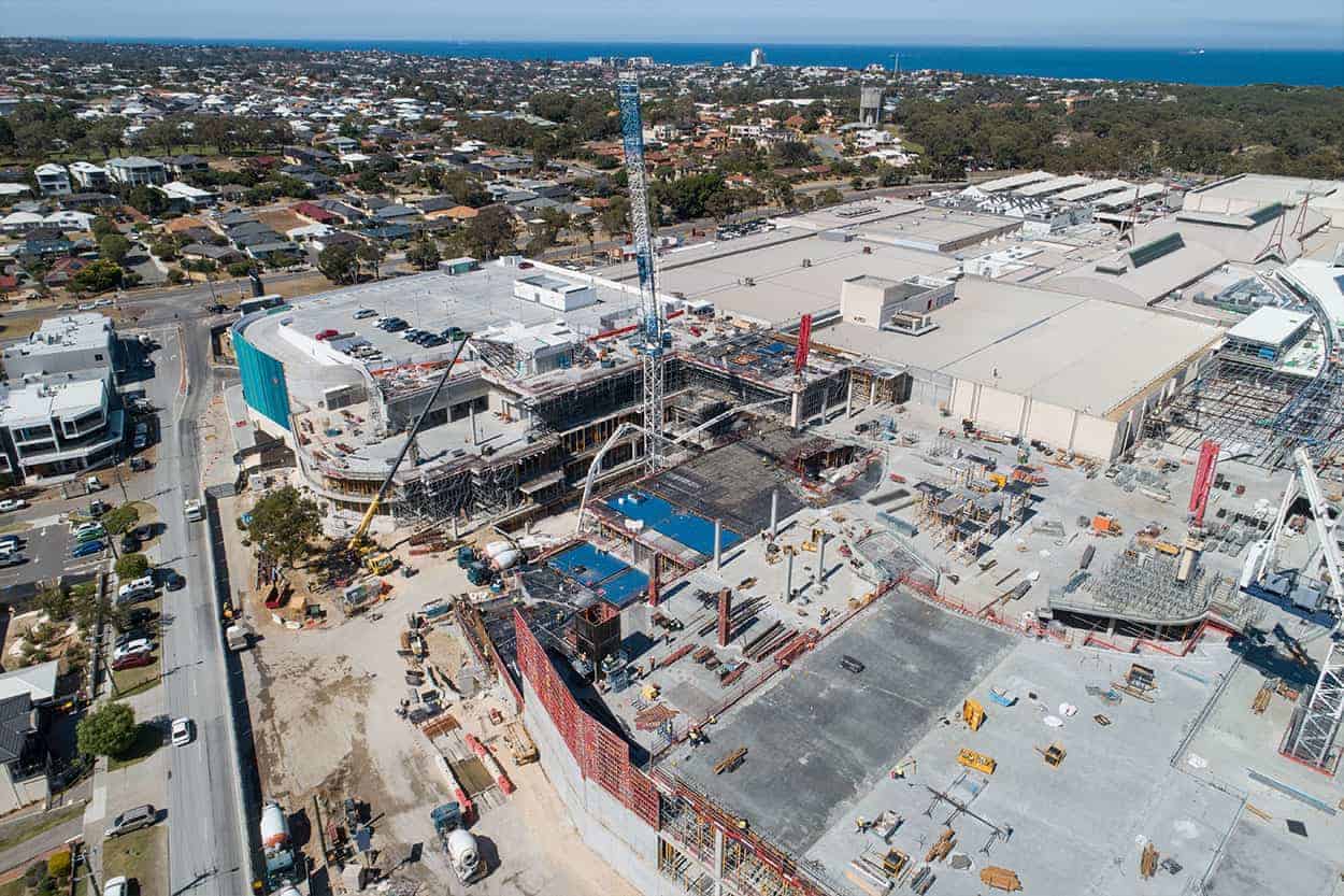 Karrinyup Shopping Centre under construction